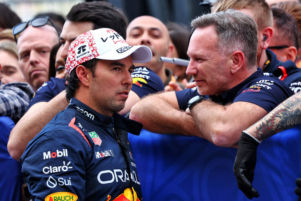 Perez parla con Horner dopo il secondo posto ottenuto in Giappone a Suzuka