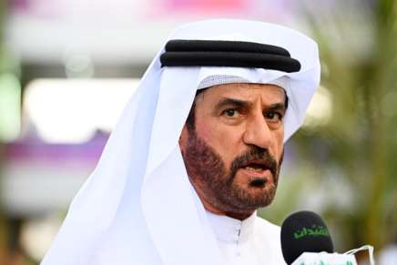 Il presidente FIA Ben Sulayem ai microfoni di una tv araba