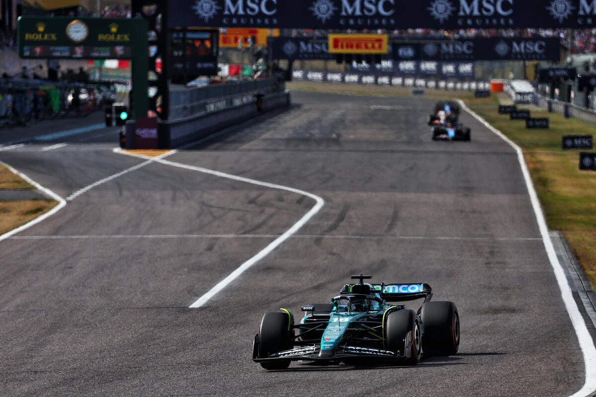 Lance Stroll sul rettilineo di Suzuka