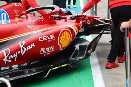 Ferrari SF-24 con gli aggiornamenti ad Imola