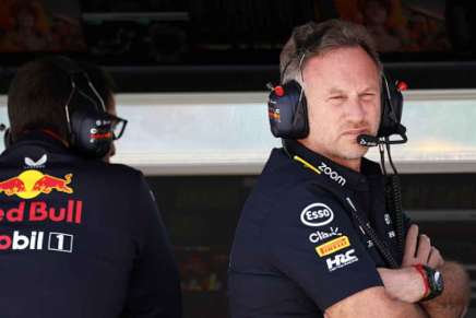 Christian Horner al muretto Red Bull nel weekend di Imola