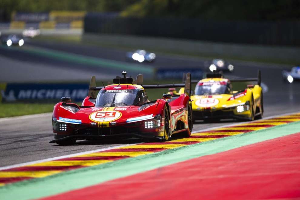 Le Ferrari 499P a Spa in Belgio