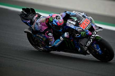 Quartararo in sella alla Yamaha a Le Mans per il GP di Francia 2024