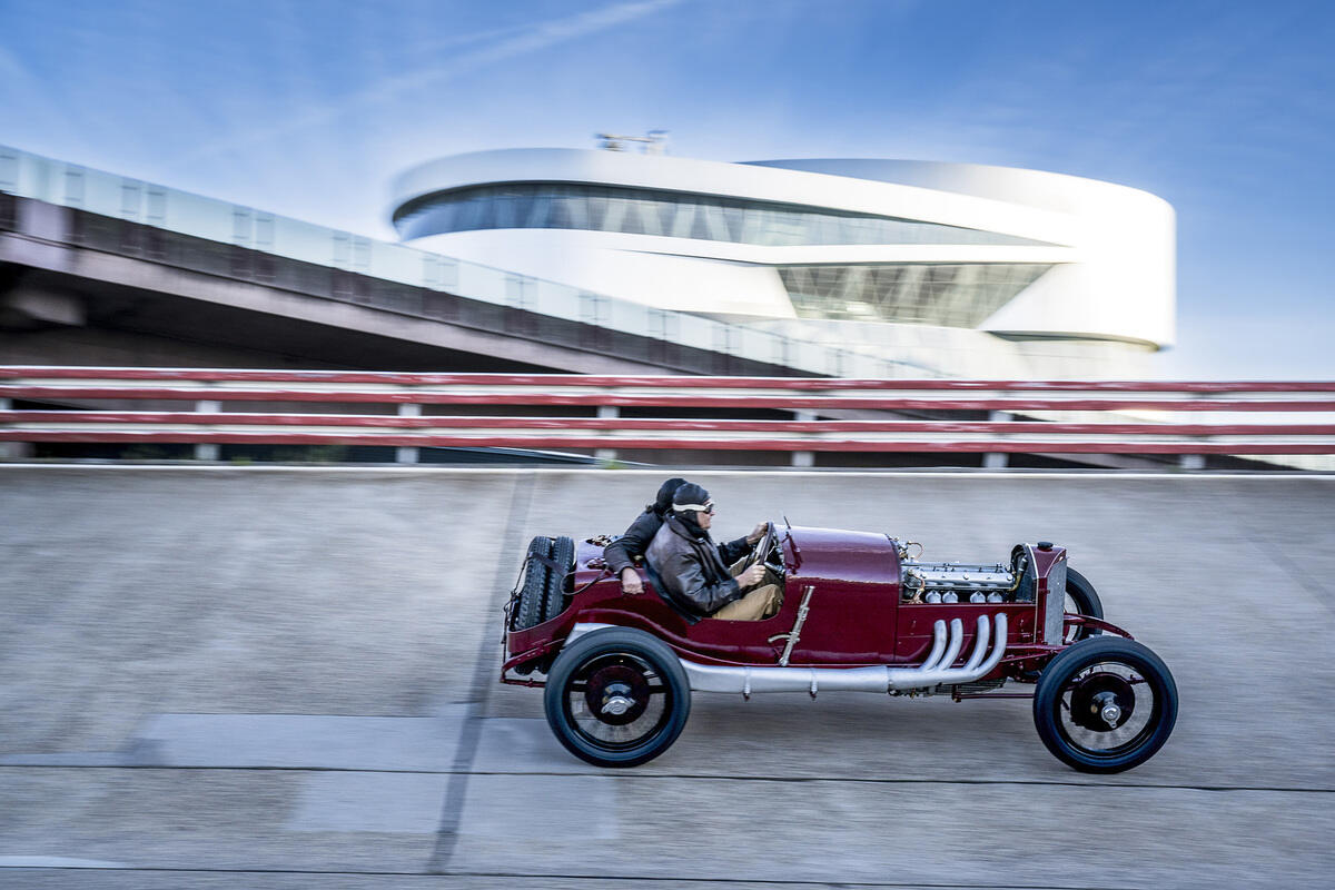 La Mercedes vincitrice della Targa Florio 1924 che sarà guidata da George Russell