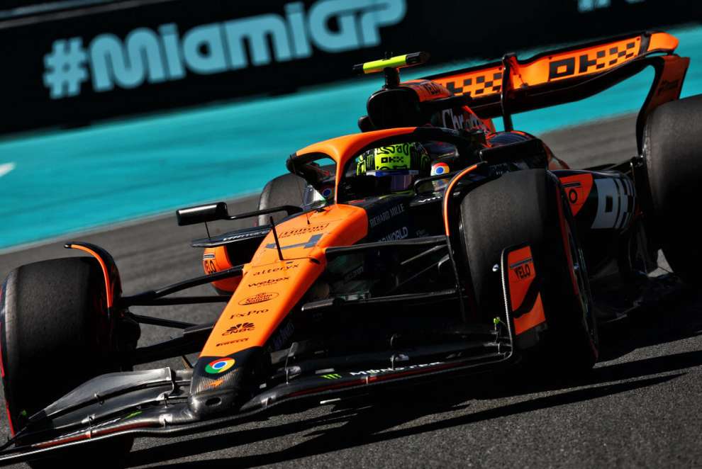 Norris in McLaren a Miami