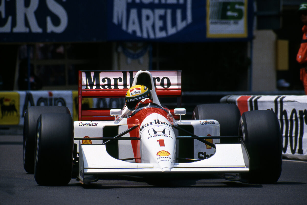 Senna a Monaco con la McLaren