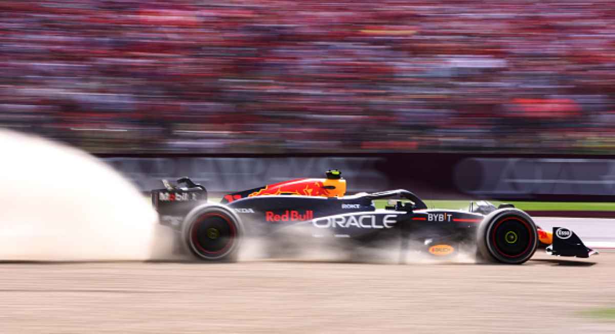 Sergio Perez durante il Gran Premio di Imola