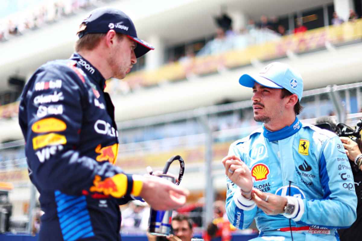 Max Verstappen e Charles Leclerc parlano dopo la Sprint di Miami