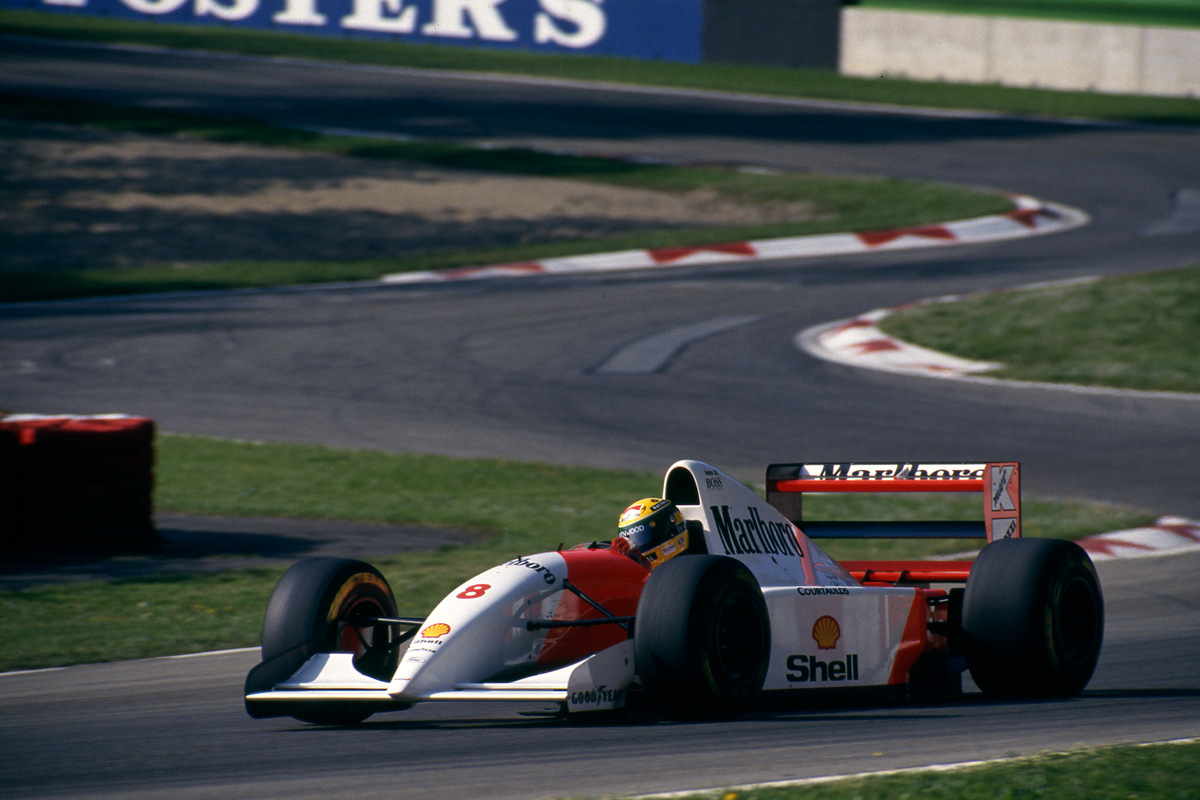 Ayrton Senna a Imola con la McLaren nel 1993