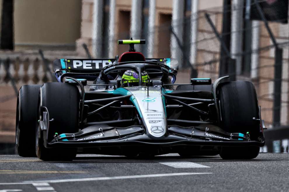 Hamilton engaged in free practice in Monaco