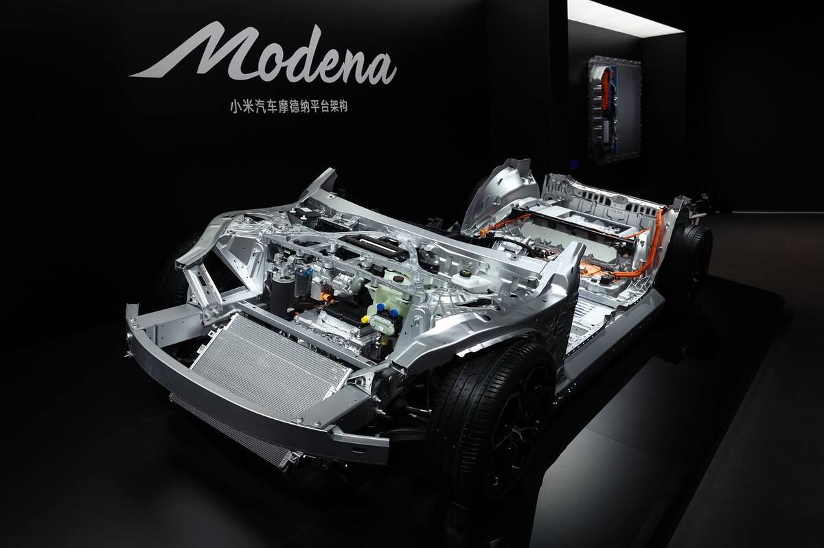 La nuova Xiaomi SU7 promossa con il nome "Modena"