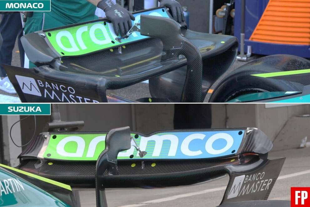 Aston Martin rear wing Monaco