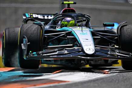 Hamilton sulla Mercedes a Miami