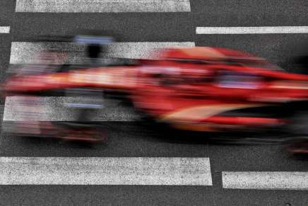 Charles Leclerc (Ferrari) durante le FP1 a Monaco