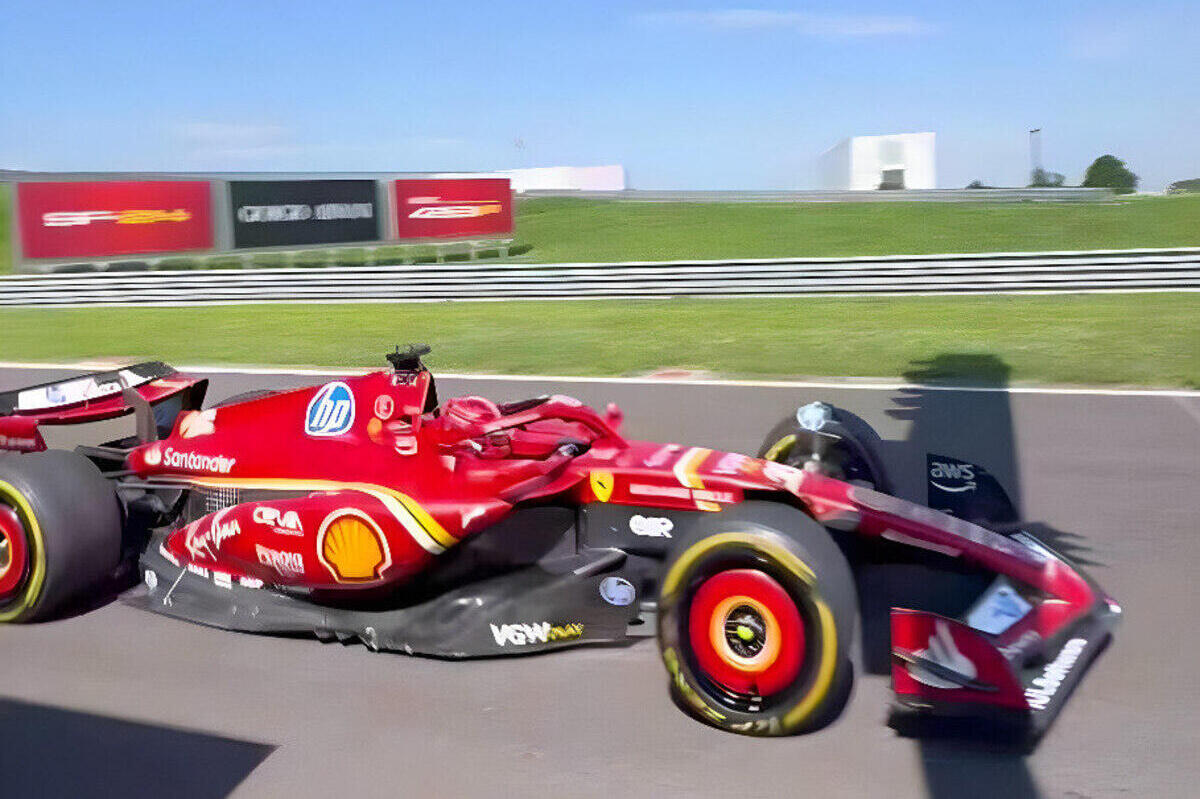 Charles Leclerc in pista con la Ferrari SF-24 Evo a Fiorano Instagram