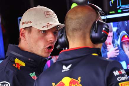 Verstappen e Lambiase a colloquio nel paddock di Monaco