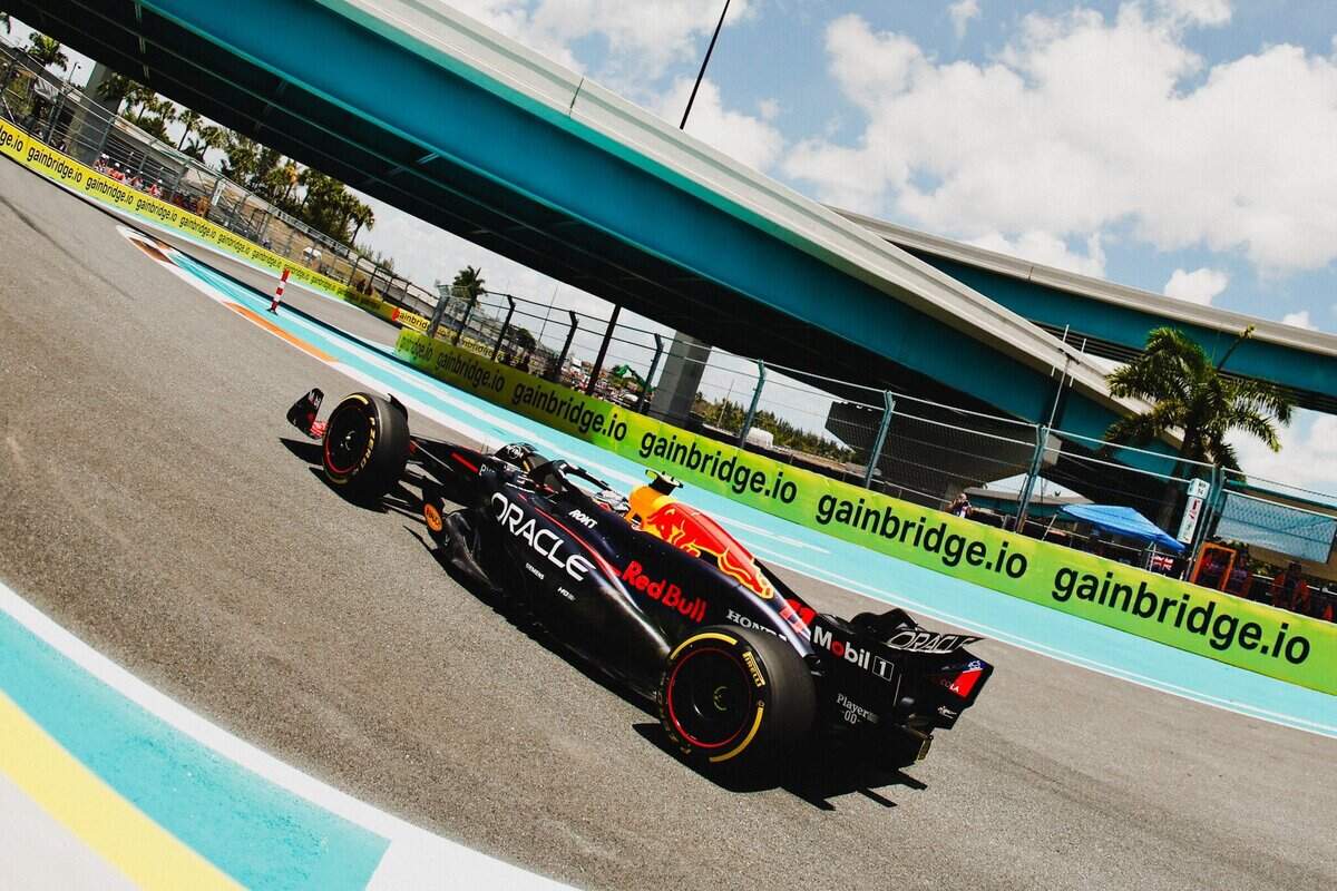 Sergio Perez nelle qualifiche Sprint del GP di Miami 2024