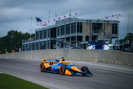 Theo Pourchaire con la McLaren nel round in Alabama