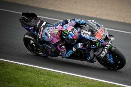 Quartararo con la Yamaha nella sua gara di casa a Le Mans