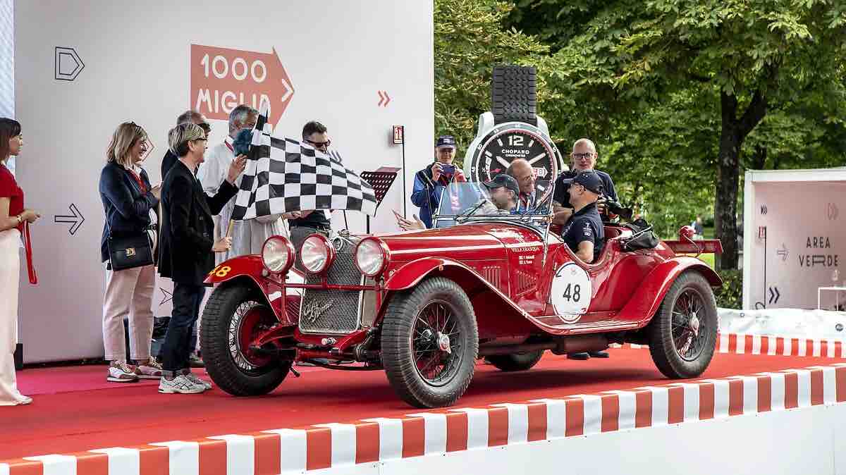 L’Alfa Romeo vincitrice della Mille Miglia 2024