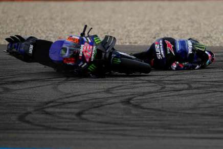 L'infortunio di Alex Rins durante il Gran Premio d'Olanda della MotoGP