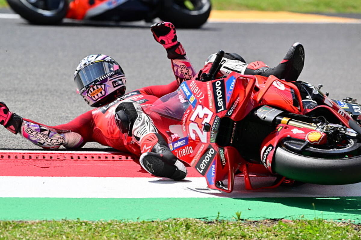 Bastianini cade al Mugello