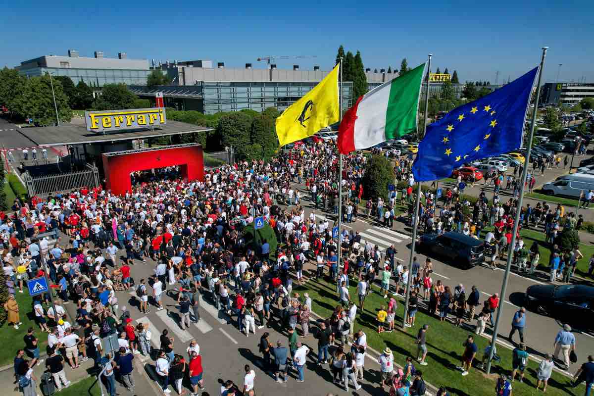 Un'immagine del Family Day organizzato da Ferrari