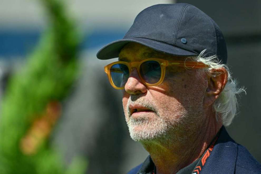 Flavio Briatore nel paddock del GP Spagna 2024