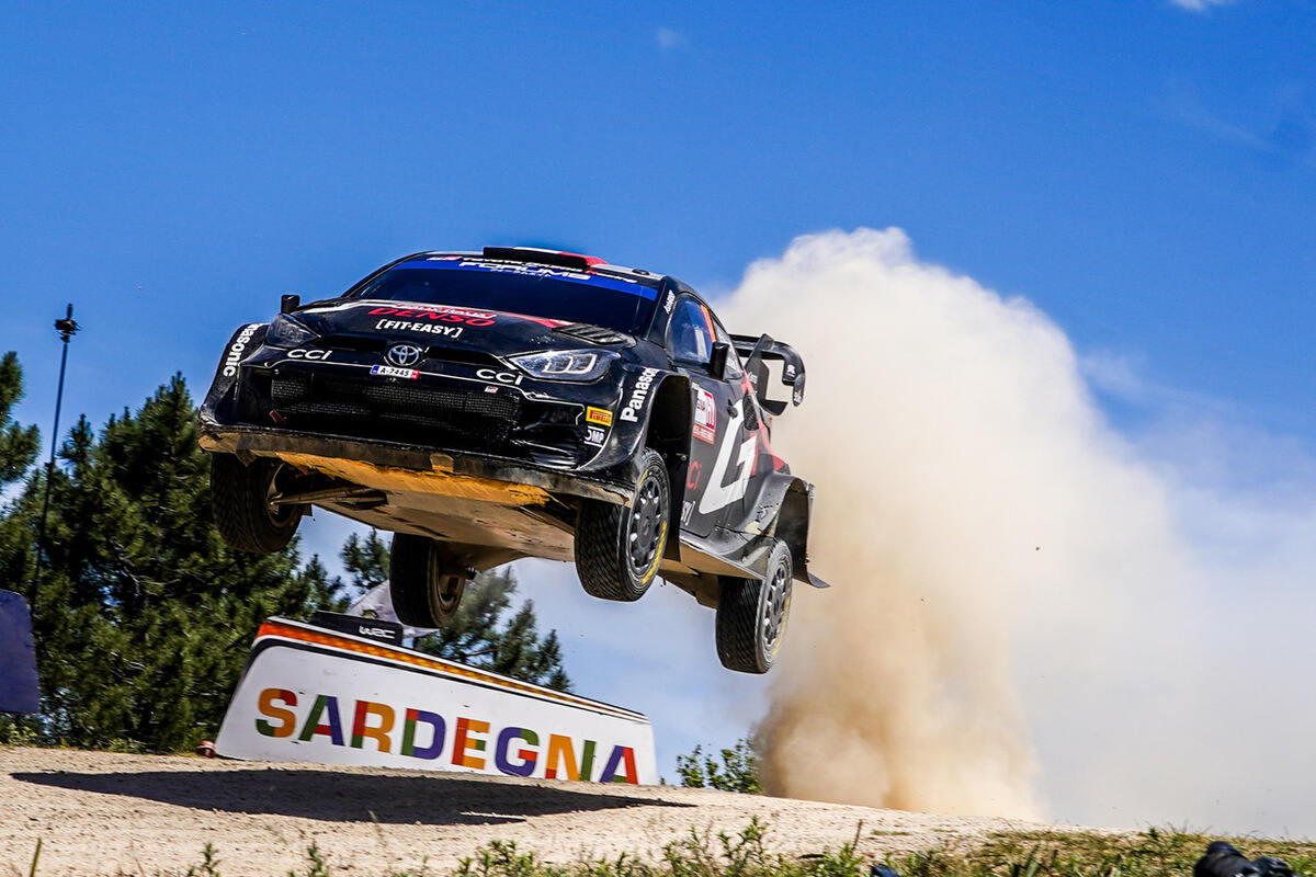 Ogier nel Rally di Sardegna 2024