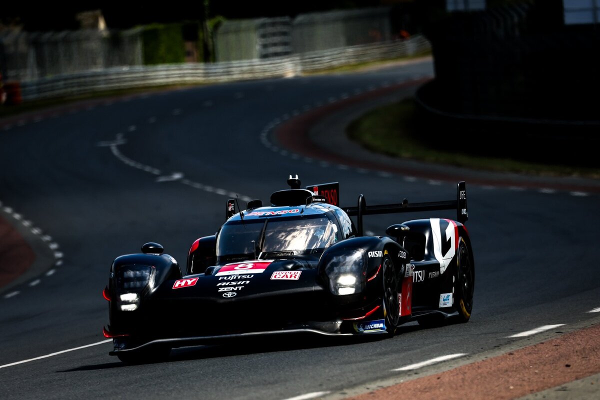 Toyota #8 nel test day di Le Mans 2024