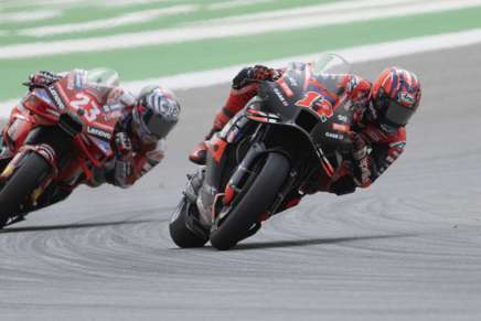 Vinales e Bastianini in azione in pista in Portogallo