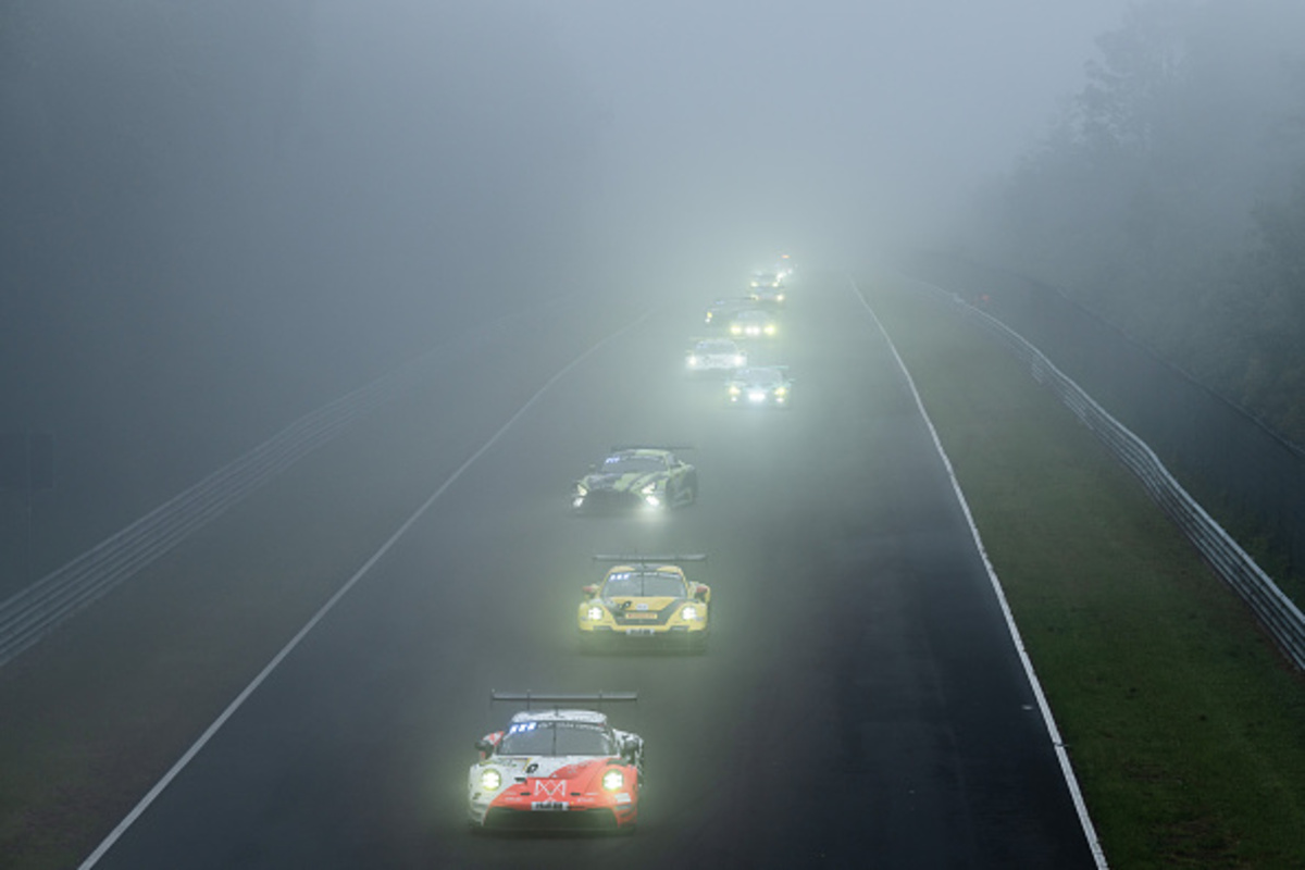 Nebbia nella 24h del Nurburgring 2024
