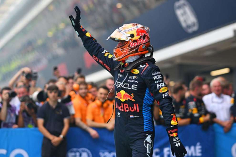 Max Verstappen dopo la vittoria al Gran Premio di Spagna 2024