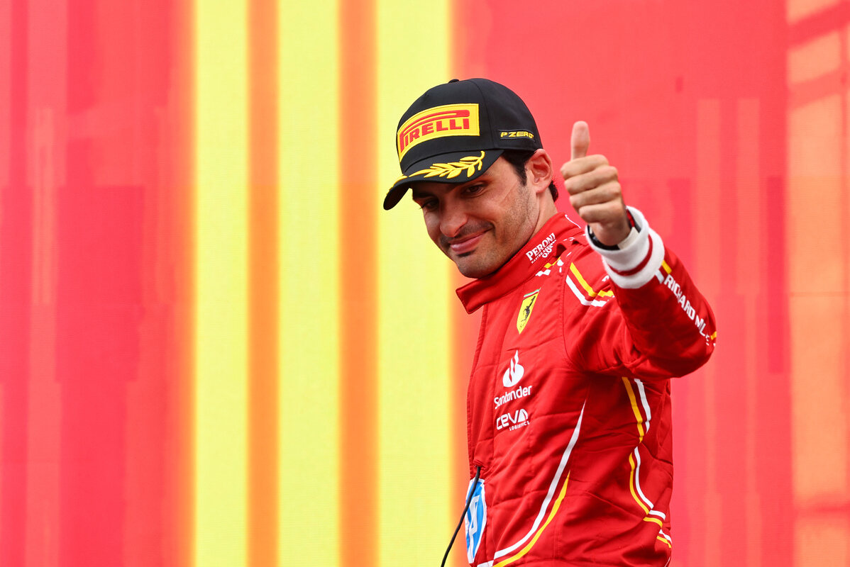 Sainz sul podio in Austria