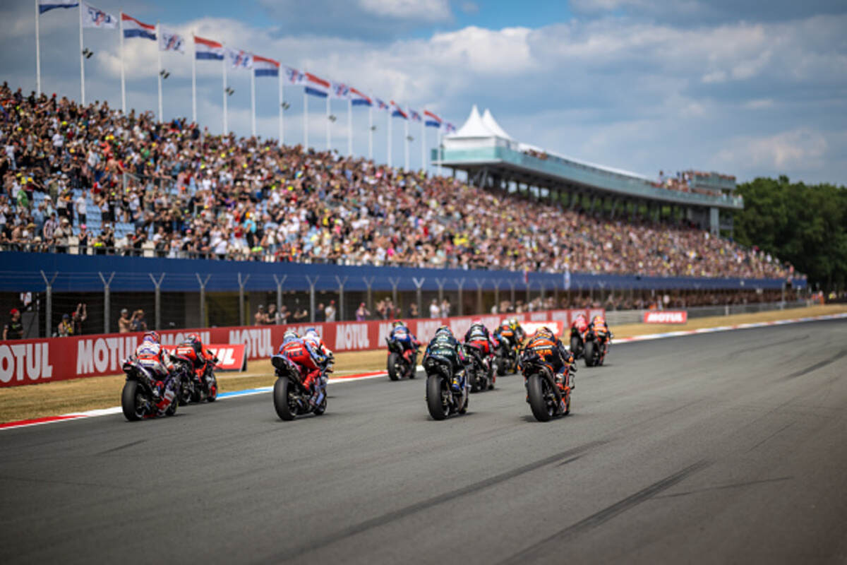 La partenza della MotoGP in Olanda