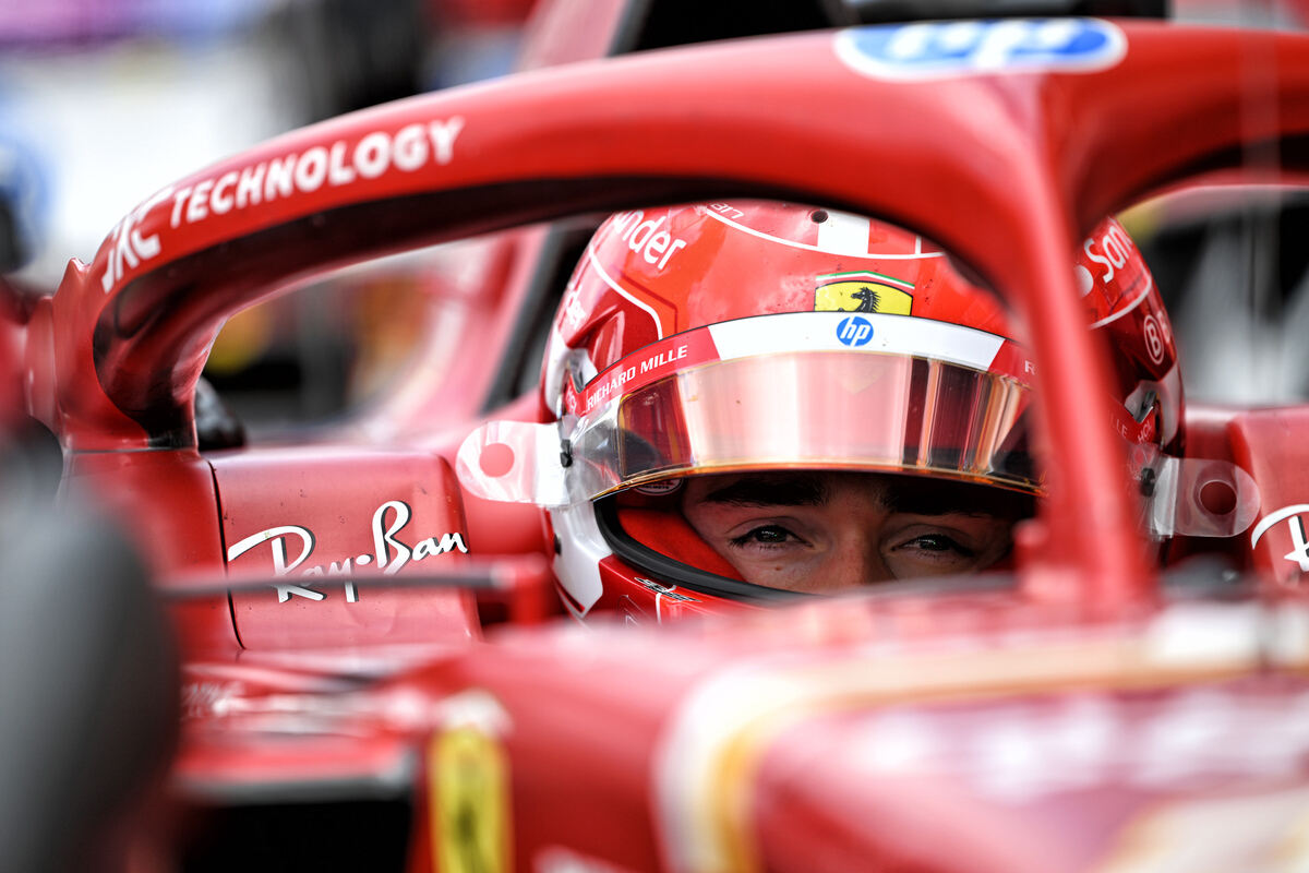 Charles Leclerc nelle qualifiche del GP del Canada