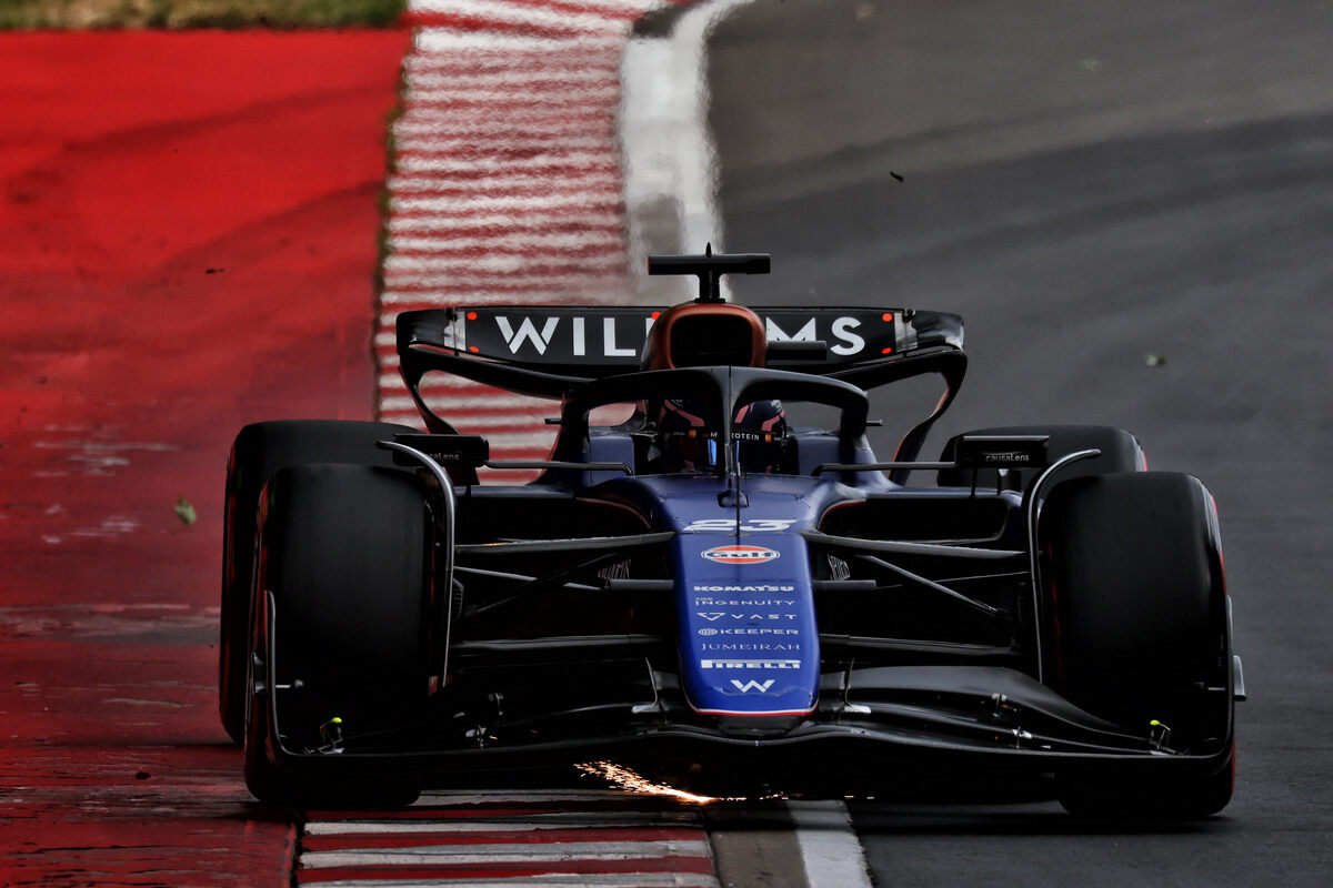 Alex Albon con la Williams nelle qualifiche del GP del Canada 2024