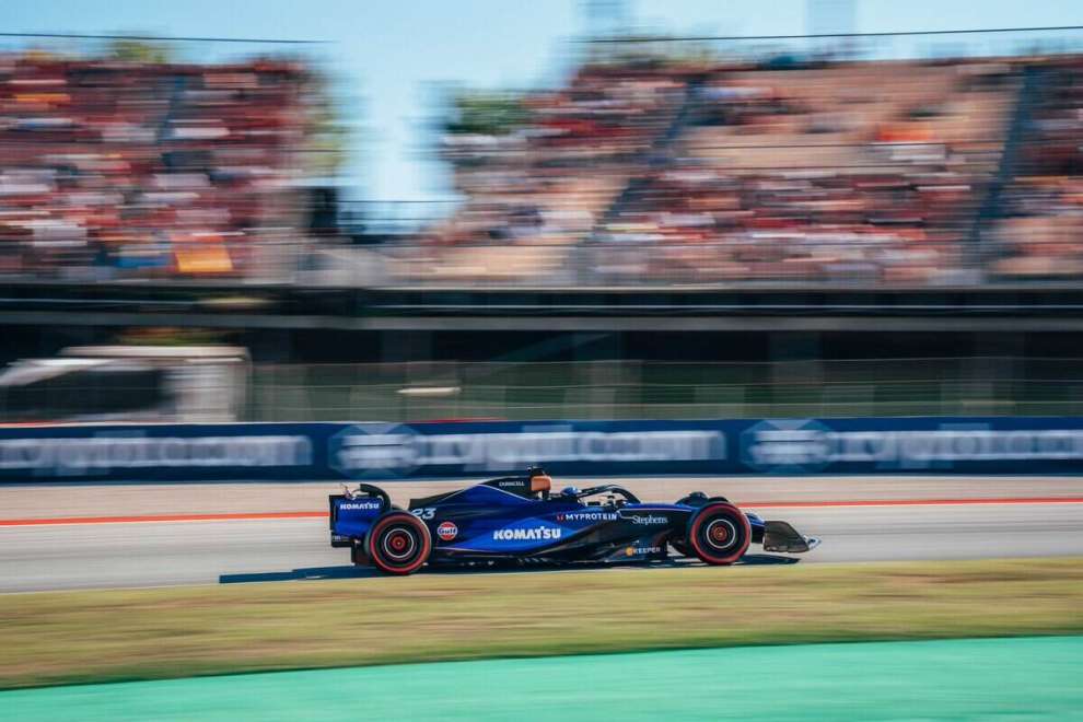 Alex Albon con la Williams nel GP di Spagna 2024