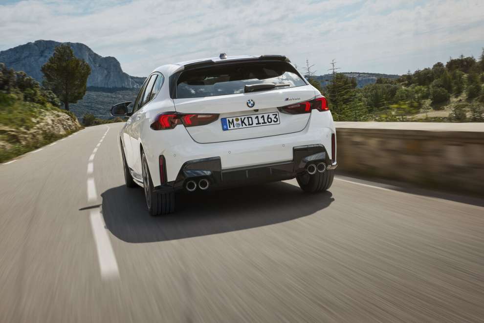 Rear of the new BMW 1 Series