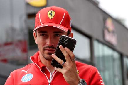 Charles Leclerc (Ferrari) a Barcellona durante il media day