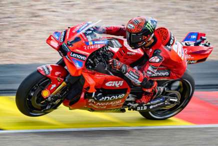 Francesco Bagnaia durante le qualifiche del GP di Germania