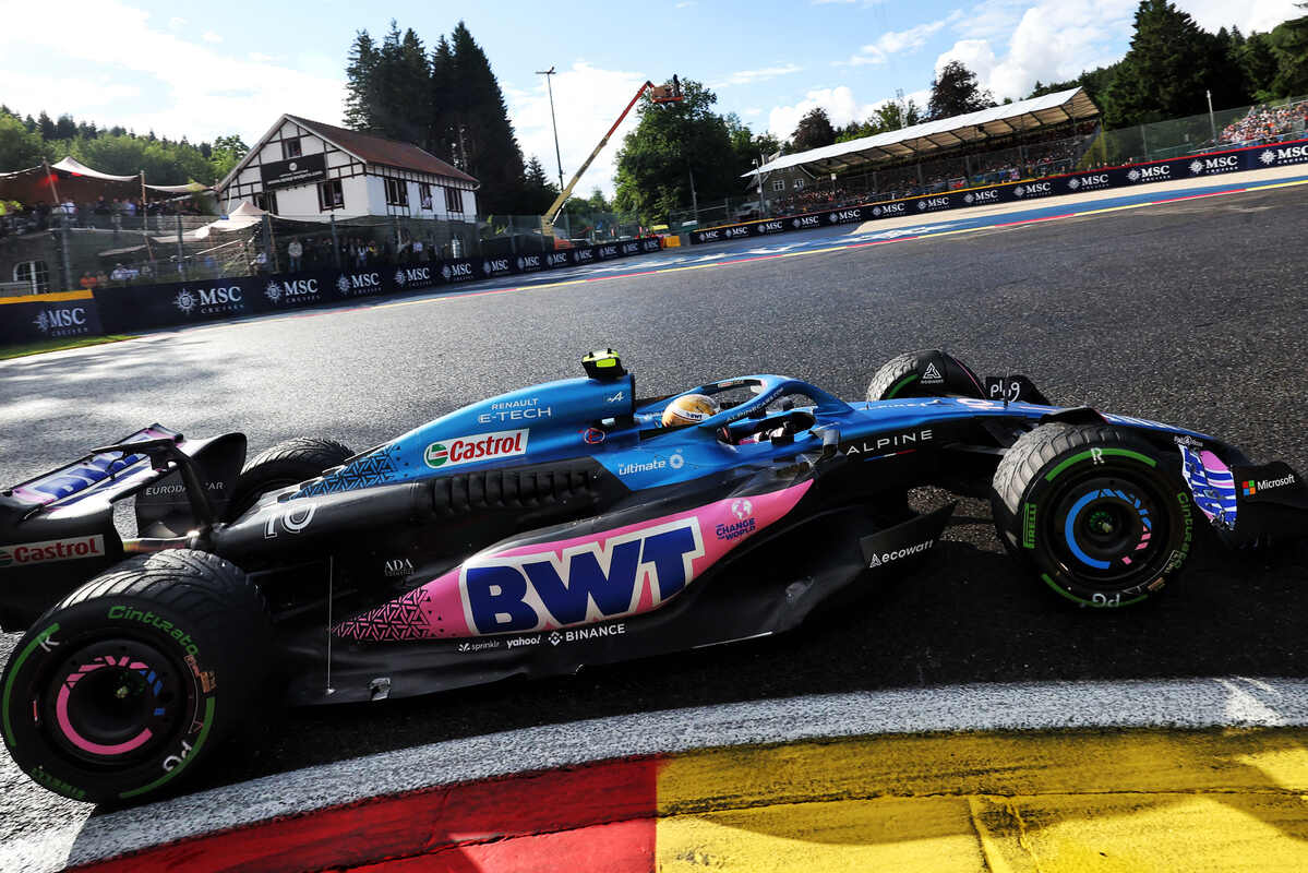 Gasly con la Alpine in Belgio