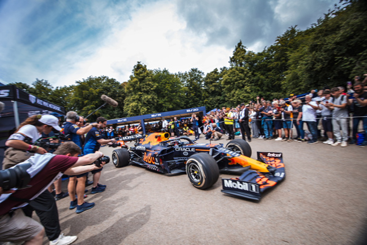 Max Verstappen a Goodwood nel 2024