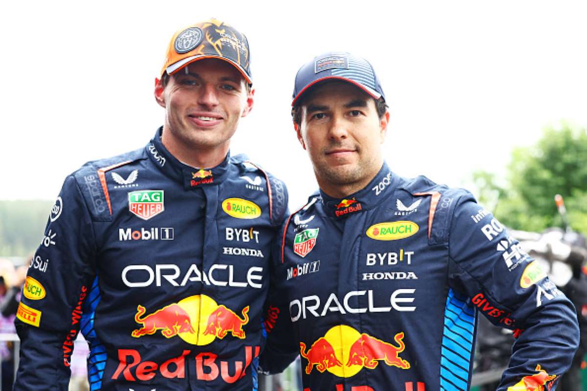 Max Verstappen Sergio Perez GP Belgio