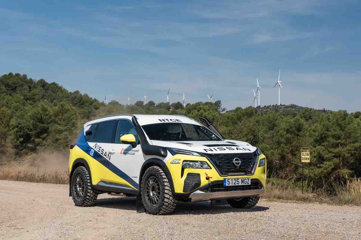 Il Nissan X-Trail che ha partecipato all’Aragon Baja Rally