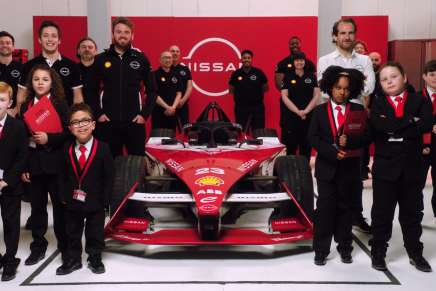 La monoposto del Nissan Formula E Team