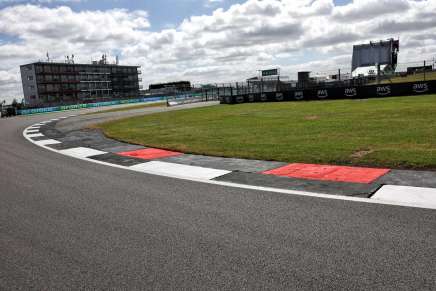 Particolare del circuito di Silverstone