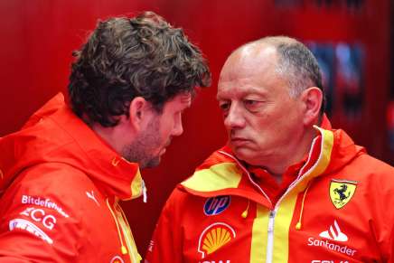 Vasseur a Silverstone in pit lane