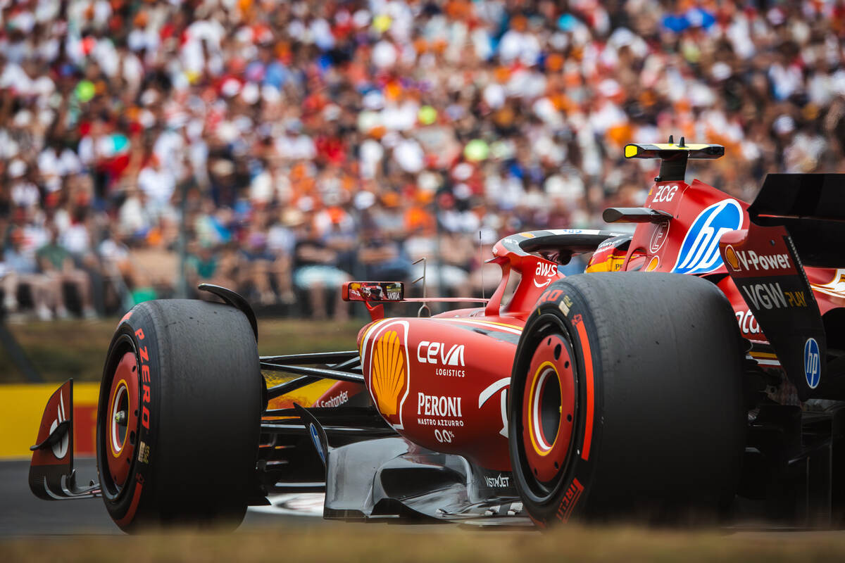 Sainz (Ferrari) in Ungheria