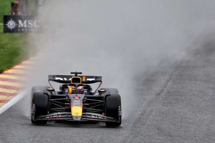 Max Verstappen nelle FP3 di Spa